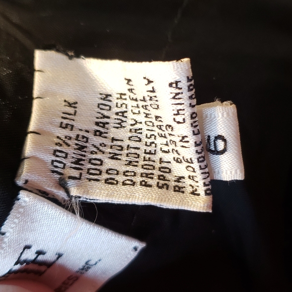 Vintage SZ6  black beaded silk with gold  Sequent leaves.    E98 - Picture 9 of 12